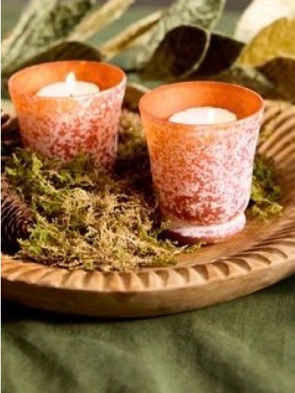Rustic Frosted Glass Votive Candle Holders - Anthropologie